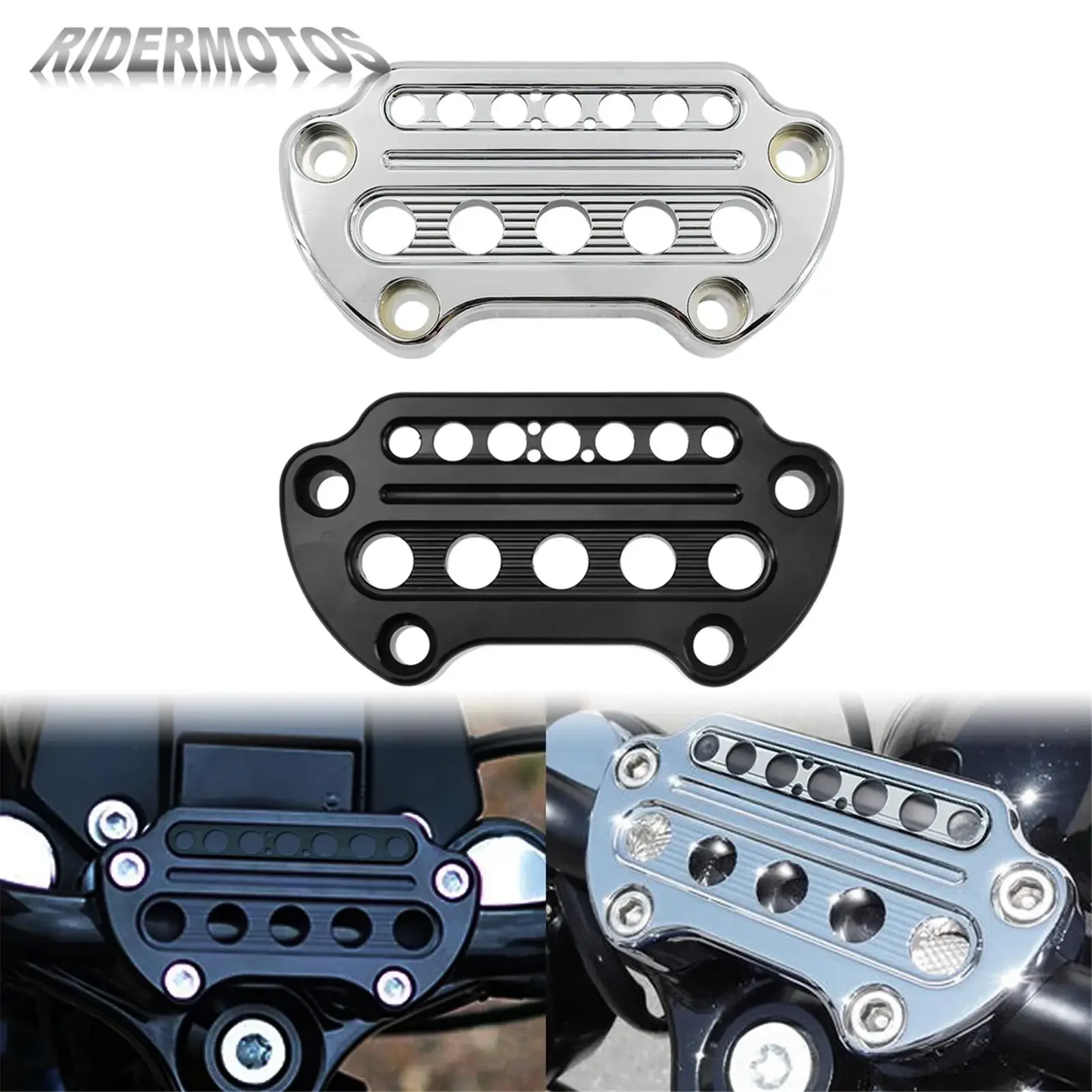 Motorcycle Indicator Light Handlebar Top Bar Riser Clamps Mount Black/Chrome For Harley Dyna Super Glide 06-Up Sportster 1995-up
Motorcycle Indicator Light Handlebar Top Bar Riser Clamps Mount Black/Chrome For Harley Dyna Super Glide 06-Up Sportster 1995-up