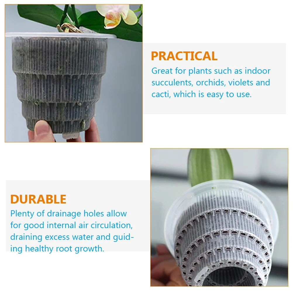 4Pcs Orchid Pots Transparent Plastic Breathable Slotted Planters for Indoor Outdoor Plants Succulents Violets Cacti and
4Pcs Orchid Pots Transparent Plastic Breathable Slotted Planters for Indoor Outdoor Plants Succulents Violets Cacti and