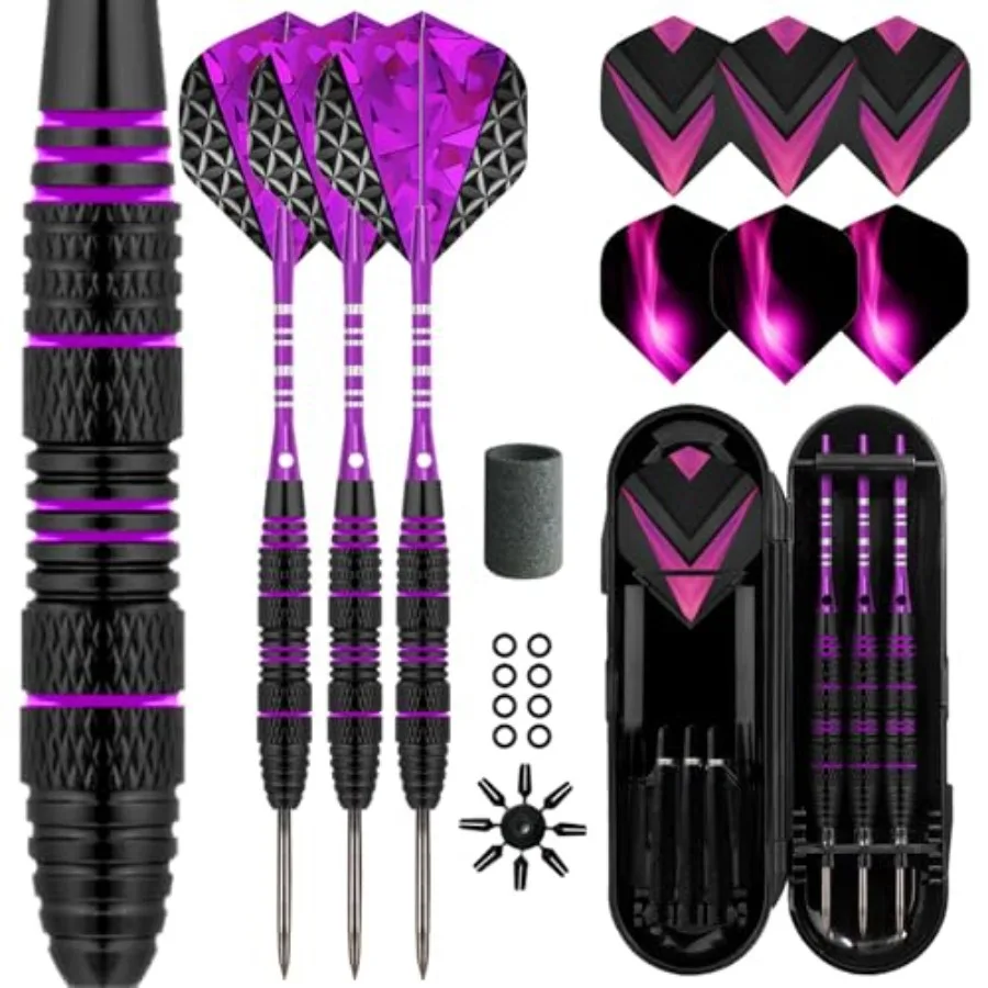 Dart Metal Tip Set 3 Aluminum Dart Shafts Steel Tip Dart Set Professional Darts Steel Tip Set + Extra 3 Dart Flights 3 Replace
Dart Metal Tip Set 3 Aluminum Dart Shafts Steel Tip Dart Set Professional Darts Steel Tip Set + Extra 3 Dart Flights 3 Replace