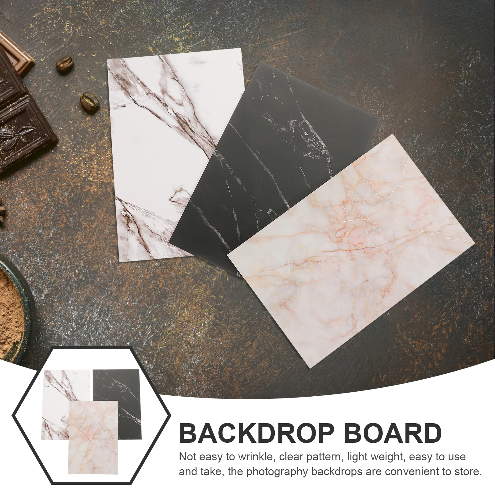 3pcs Marble Pattern Photo Card backdrop board for Food Jewelry Photography Props Backgrounds HBC01 HBC02 HBC03 Reusable Durable
3pcs Marble Pattern Photo Card backdrop board for Food Jewelry Photography Props Backgrounds HBC01 HBC02 HBC03 Reusable Durable
