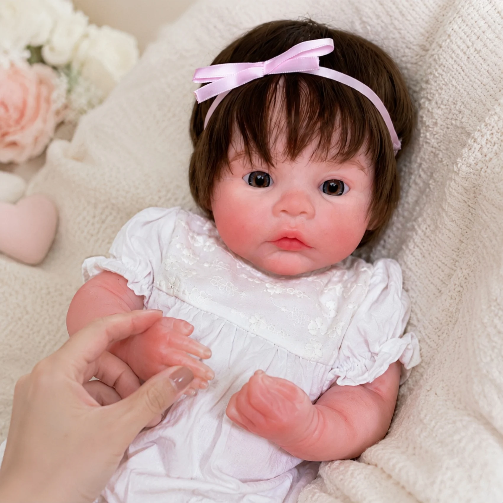 46CM Silicone Girl Doll Meadow Already Painted New Design Can Open Mouth reborn de silicona doll As Gift For Daughter's Birthday
46CM Silicone Girl Doll Meadow Already Painted New Design Can Open Mouth reborn de silicona doll As Gift For Daughter's Birthday