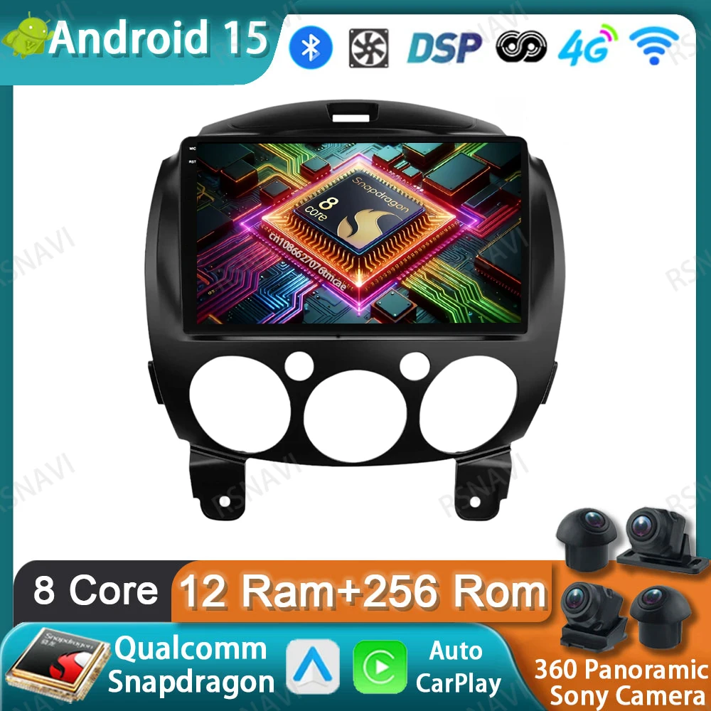Автомобильное радио Android 15 для MAZDA 2 Mazda2 2007 2008 2009 2010 2011 2012 2013 2014 Беспроводная автомобильная мультимедийная навигация BT
Автомобильное радио Android 15 для MAZDA 2 Mazda2 2007 2008 2009 2010 2011 2012 2013 2014 Беспроводная автомобильная мультимедийная навигация BT