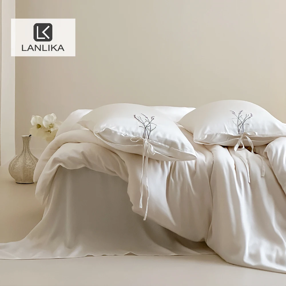 LANLIKA 100% Mulberry Silk Bedding Set Anti-Aging Duvet Cover Pillowcase Luxury Silk Bed Sheets for Hair & Skin Queen King 4Pcs
LANLIKA 100% Mulberry Silk Bedding Set Anti-Aging Duvet Cover Pillowcase Luxury Silk Bed Sheets for Hair & Skin Queen King 4Pcs