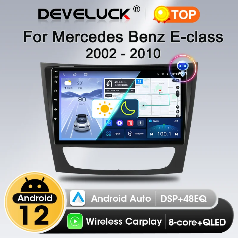 Android 12 Car Radio Carplay For Mercedes Benz E-class 11 W211 E200 E220 E300 e350 E240 E280 CLSCLASS W219 Multimedia 2 Din DVD
Android 12 Car Radio Carplay For Mercedes Benz E-class 11 W211 E200 E220 E300 e350 E240 E280 CLSCLASS W219 Multimedia 2 Din DVD