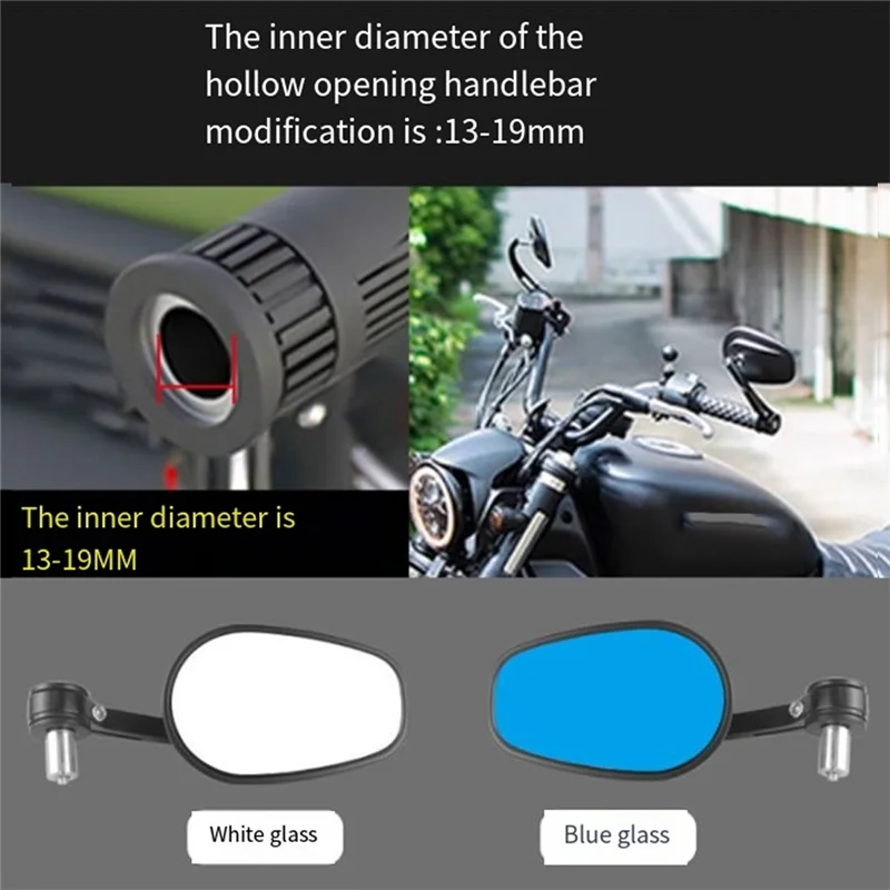 Universal Motorcycle 22Mm Handlebar Oval Reflector Rearview Mirror Modification Kit For Bike Accessories
Universal Motorcycle 22Mm Handlebar Oval Reflector Rearview Mirror Modification Kit For Bike Accessories