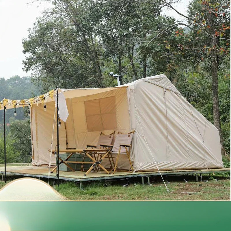 Inflatable tent outdoor camping 2-4 people thickened room tent sun protection and rain protection one room and one living room
Inflatable tent outdoor camping 2-4 people thickened room tent sun protection and rain protection one room and one living room