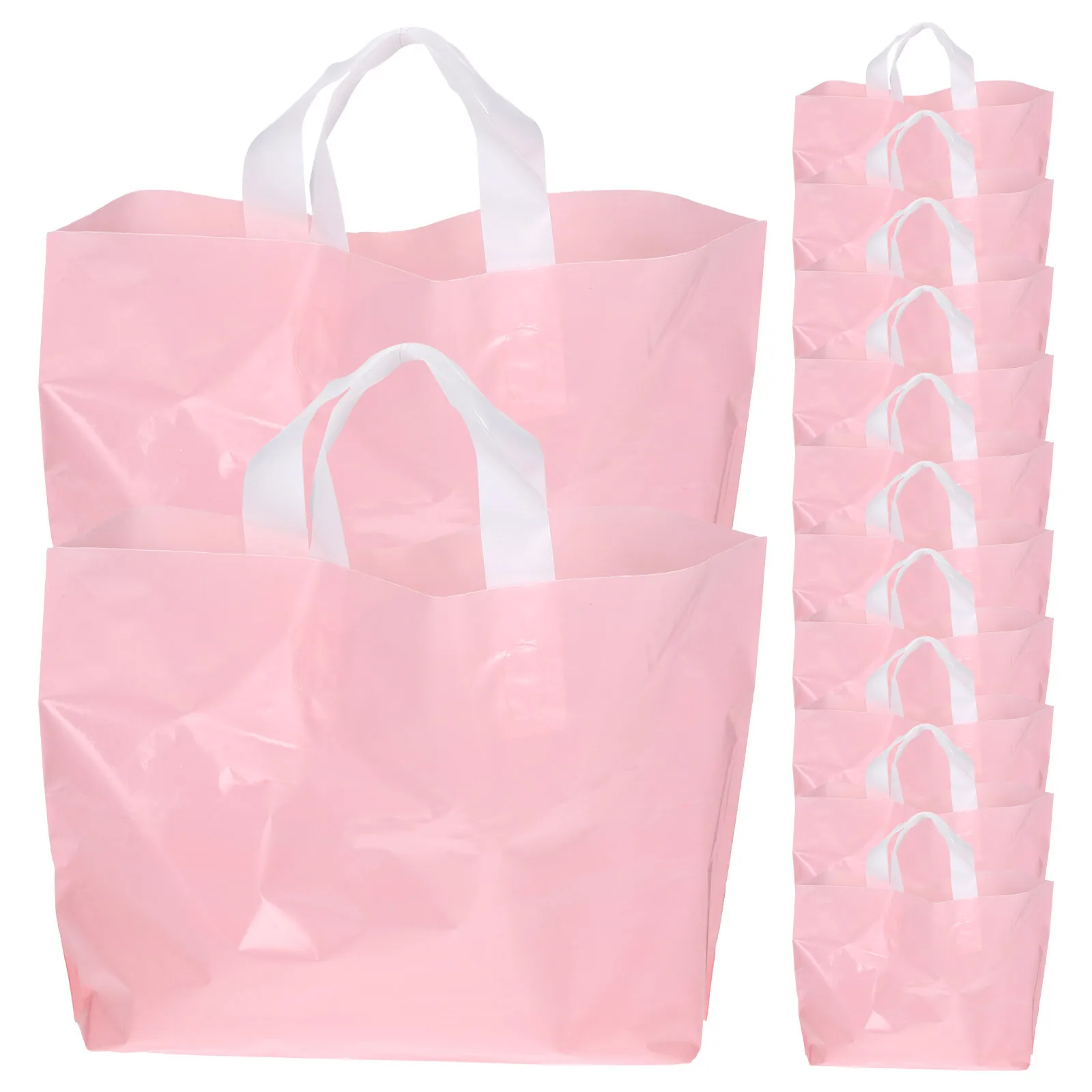 50Pcs Pink Packaging Bags Plastic Gift Bags for Clothes Shopping Tote Reusable Grocery Tote Store Handbags Grocery Bag
50Pcs Pink Packaging Bags Plastic Gift Bags for Clothes Shopping Tote Reusable Grocery Tote Store Handbags Grocery Bag