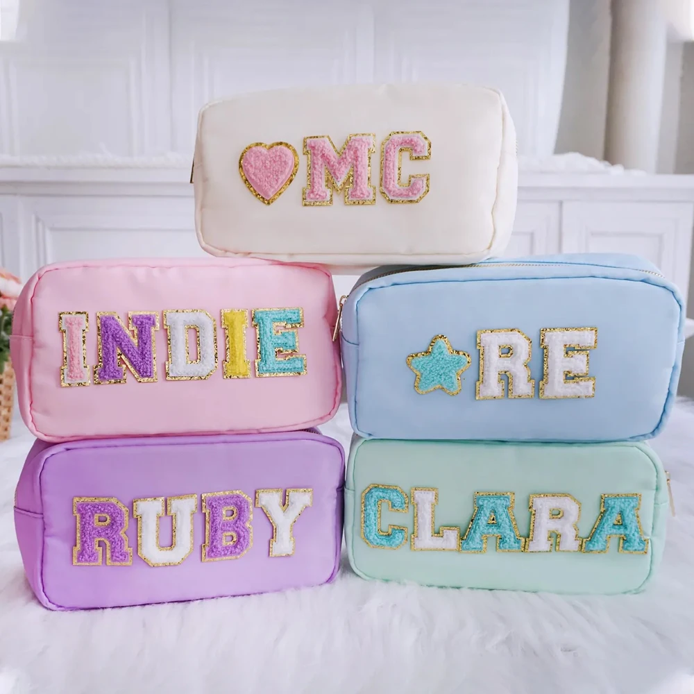 Personalized Nylon Pouch Large Makeup Bag Sewn Patch Bags for patches Toiletry Bags Name Cosmetic Bags Gift pouch Gift For Her
Personalized Nylon Pouch Large Makeup Bag Sewn Patch Bags for patches Toiletry Bags Name Cosmetic Bags Gift pouch Gift For Her
