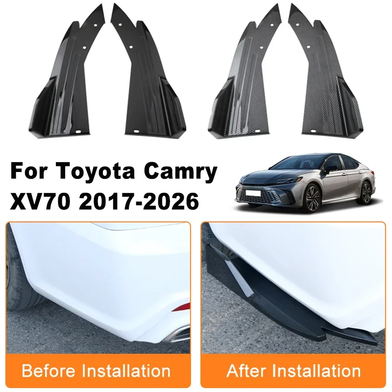 Car Rear Bumper Spoiler Lip Diffuser Side Skirt Splitter Wrap Angle Anti-Crash Protection Trim For Toyota Camry XV70 2017-2026
Car Rear Bumper Spoiler Lip Diffuser Side Skirt Splitter Wrap Angle Anti-Crash Protection Trim For Toyota Camry XV70 2017-2026