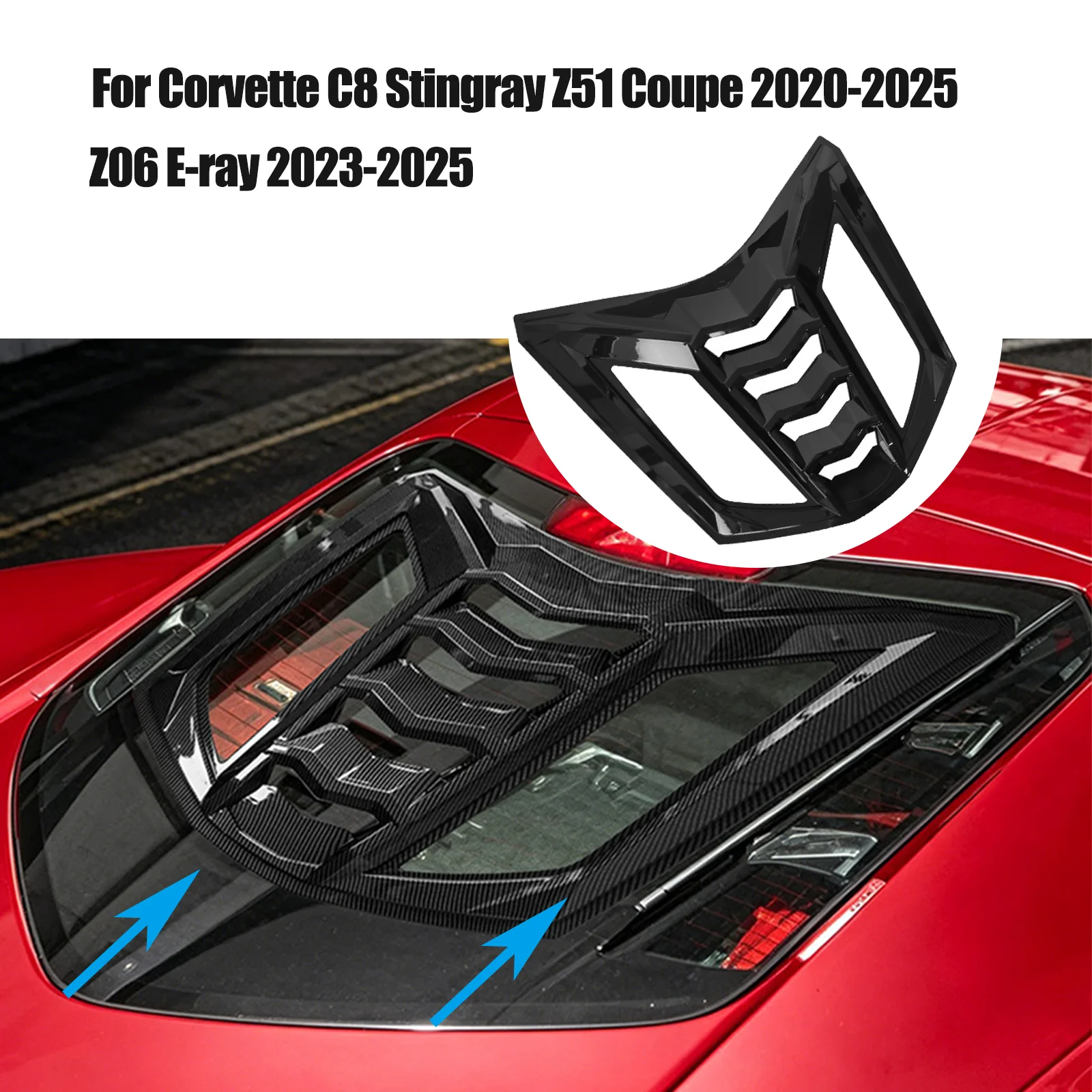 For Corvette C8 Stingray Z51 Coupe 2020-2025 Z06 E-ray 2023-2025 Rear Engine Window Louvers Windshield Scoops Grill Shutter Carb
For Corvette C8 Stingray Z51 Coupe 2020-2025 Z06 E-ray 2023-2025 Rear Engine Window Louvers Windshield Scoops Grill Shutter Carb