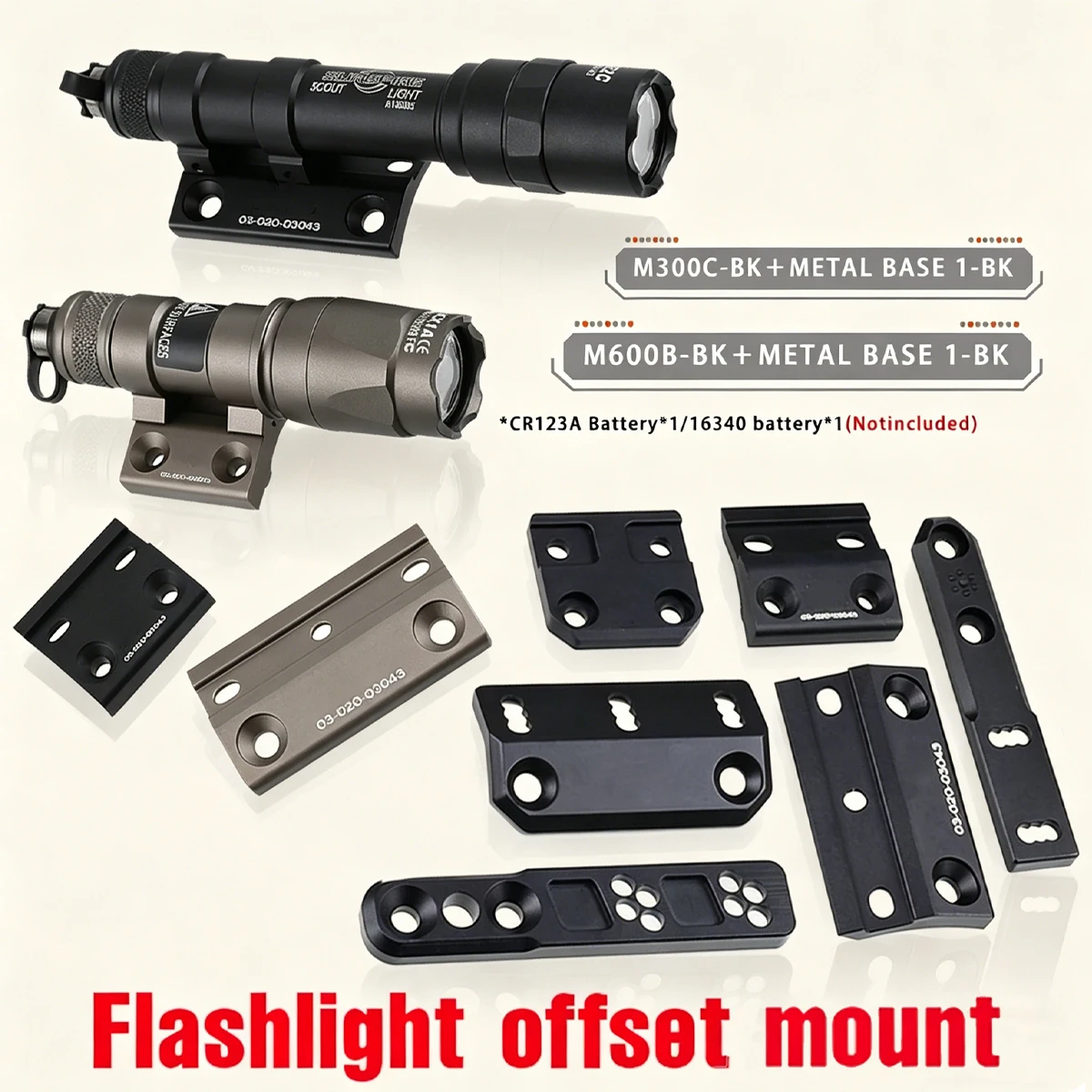 Tactical M300 M600 with Offset Mount Base Combo Fit 20mm Rail Mlok Keymod LED Scout Light Airsoft Hunting Spotlight Accessories
Tactical M300 M600 with Offset Mount Base Combo Fit 20mm Rail Mlok Keymod LED Scout Light Airsoft Hunting Spotlight Accessories