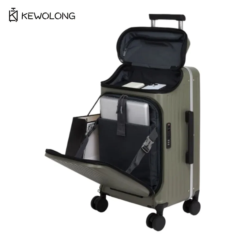 20 Inch Front Opening Carry On Luggage Japan Exported Combination Lock Travel Suitcase Universal Wheels Trolley Case Business
20 Inch Front Opening Carry On Luggage Japan Exported Combination Lock Travel Suitcase Universal Wheels Trolley Case Business