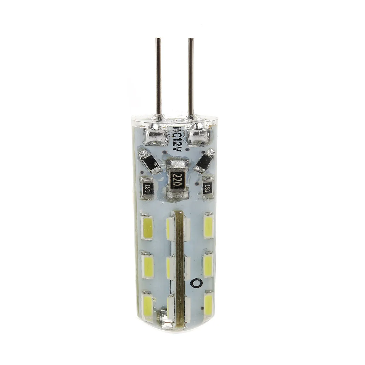 1.5W G4 LED Light Bulb Dc 12V 24 Smd 3014 Chips 105 Lumen 6000K-6500K Cool White Bulb for Cabinet Display G4 White LED
1.5W G4 LED Light Bulb Dc 12V 24 Smd 3014 Chips 105 Lumen 6000K-6500K Cool White Bulb for Cabinet Display G4 White LED
