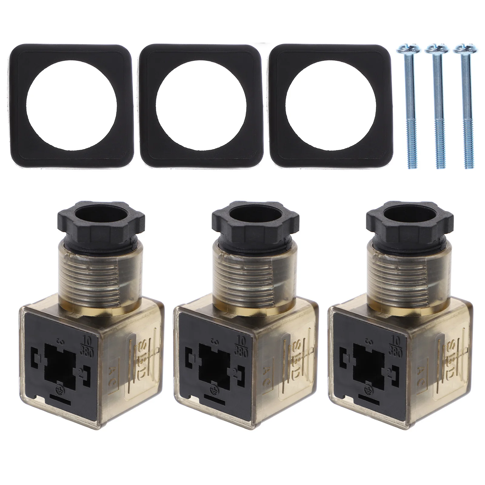 3pcs Brown Lighted Junction Box 3 Pin Connector Indicator Solenoid Valve Cable DIN43650 Accessory Hydraulic Plug
3pcs Brown Lighted Junction Box 3 Pin Connector Indicator Solenoid Valve Cable DIN43650 Accessory Hydraulic Plug
