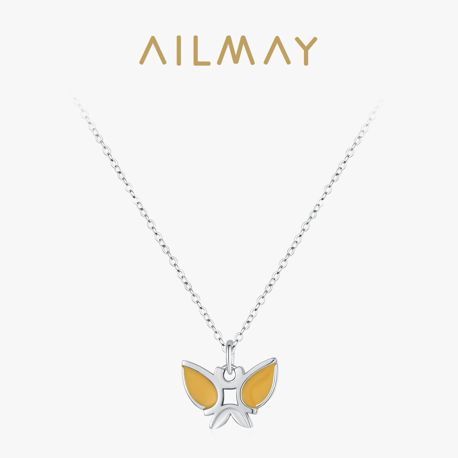 Ailmay 925 Sterling Silver Yellow Enamel Butterfly Insect Pendant Necklace For Women Party Fine Trendy Gifts
Ailmay 925 Sterling Silver Yellow Enamel Butterfly Insect Pendant Necklace For Women Party Fine Trendy Gifts