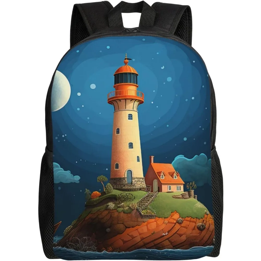Whale Lighthouse Cute Backpack Waterproof Lightweight Laptop Backpack Shoulder Bag Casual Daypack For Women Men
Whale Lighthouse Cute Backpack Waterproof Lightweight Laptop Backpack Shoulder Bag Casual Daypack For Women Men