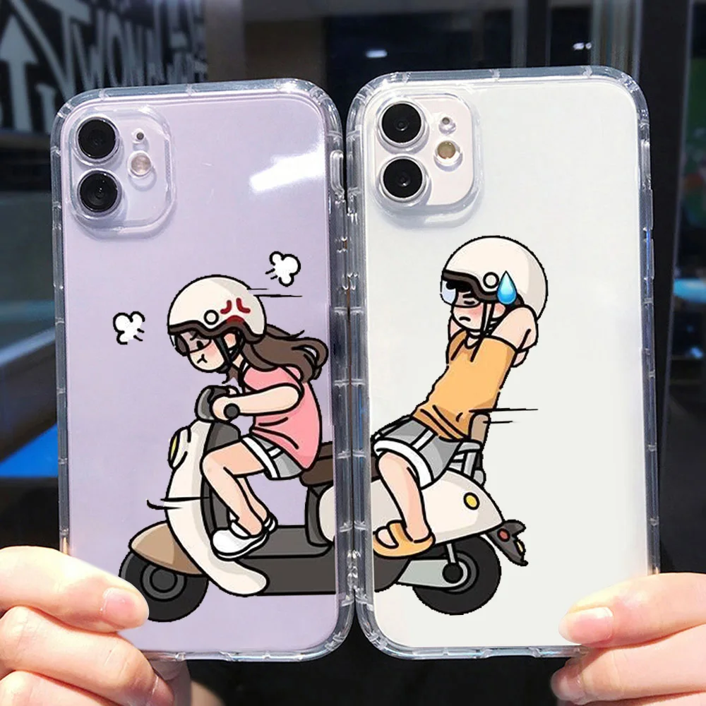 Cartoon Cute Boy Girl Couple Phone Case for IPhone 14 Pro Max 13 12 11 X XS MAX XR 7 8Plus Transparent Soft TPU Shockproof Cover
Cartoon Cute Boy Girl Couple Phone Case for IPhone 14 Pro Max 13 12 11 X XS MAX XR 7 8Plus Transparent Soft TPU Shockproof Cover
