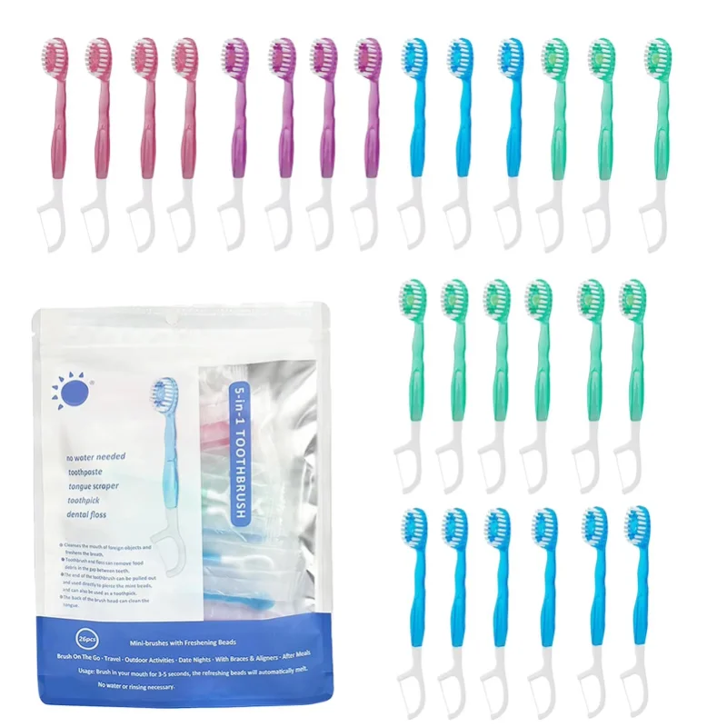 Disposable Mini Toothbrushes With Toothpaste Travel-sized Small Head Portable Toothbrush Toothbrush Kit For Personal-Hygiene
Disposable Mini Toothbrushes With Toothpaste Travel-sized Small Head Portable Toothbrush Toothbrush Kit For Personal-Hygiene