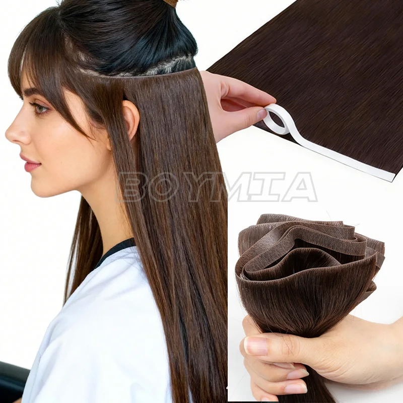 Невидимые длинные ленточные накладные пряди BOYMIA из натуральных волос с полиуретановой основой, шелковистые, простые в использовании, из волос Реми, 12-22 дюйма
Невидимые длинные ленточные накладные пряди BOYMIA из натуральных волос с полиуретановой основой, шелковистые, простые в использовании, из волос Реми, 12-22 дюйма