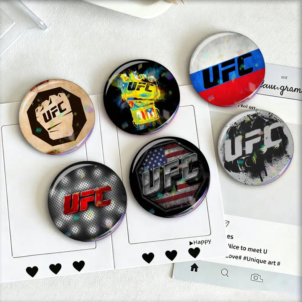 UFC Logo Laser Badge Creative Pins Brooch for Bag Clothes Hat Decor Gifts Fans Collect
UFC Logo Laser Badge Creative Pins Brooch for Bag Clothes Hat Decor Gifts Fans Collect