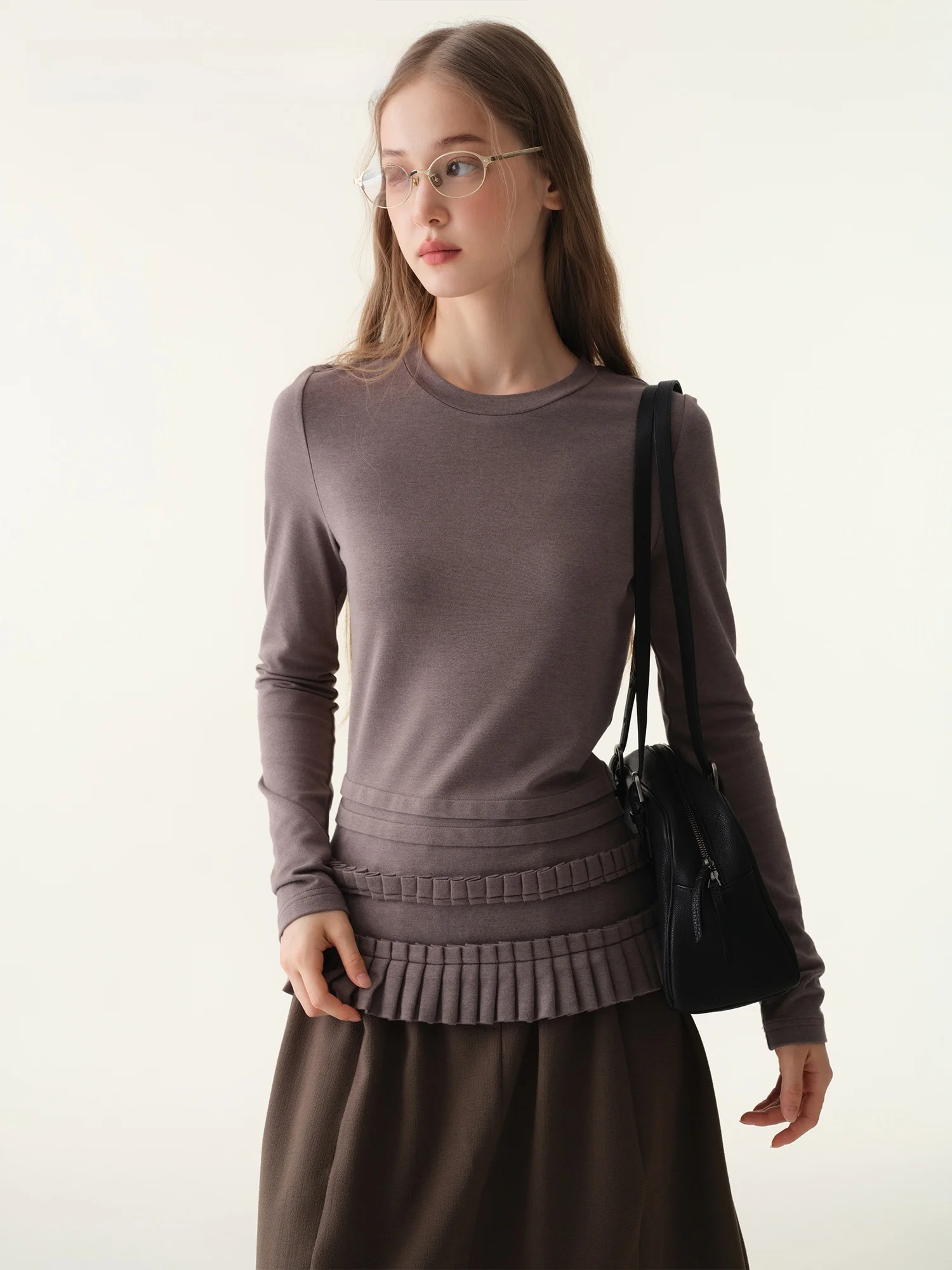 Babymoon Women's Long Sve Pleated Elastic Base irt Slim Fit Inner Wear Unique Good Looking Autumn Winter Knitted Top
Babymoon Women's Long Sve Pleated Elastic Base irt Slim Fit Inner Wear Unique Good Looking Autumn Winter Knitted Top