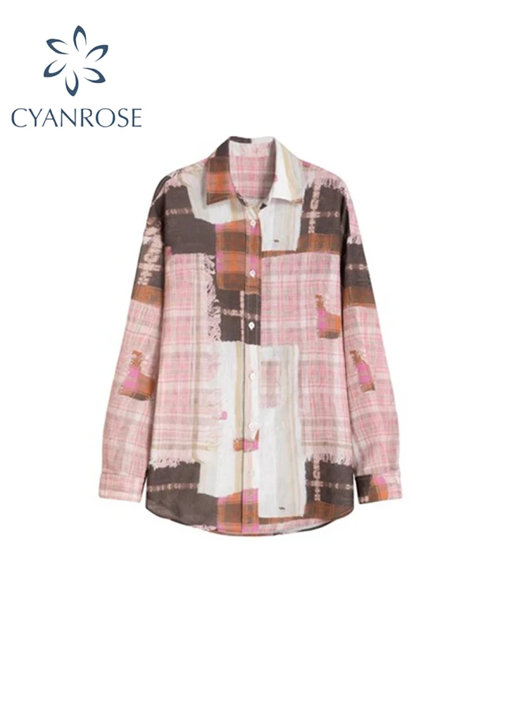 Women's Pink Plaid Patchwork Shirts Blouses Vintage Harajuku 90s Y2k Elegant Long Sleeve Shirt Top 2000s Streetwear Clothes 2024
Women's Pink Plaid Patchwork Shirts Blouses Vintage Harajuku 90s Y2k Elegant Long Sleeve Shirt Top 2000s Streetwear Clothes 2024