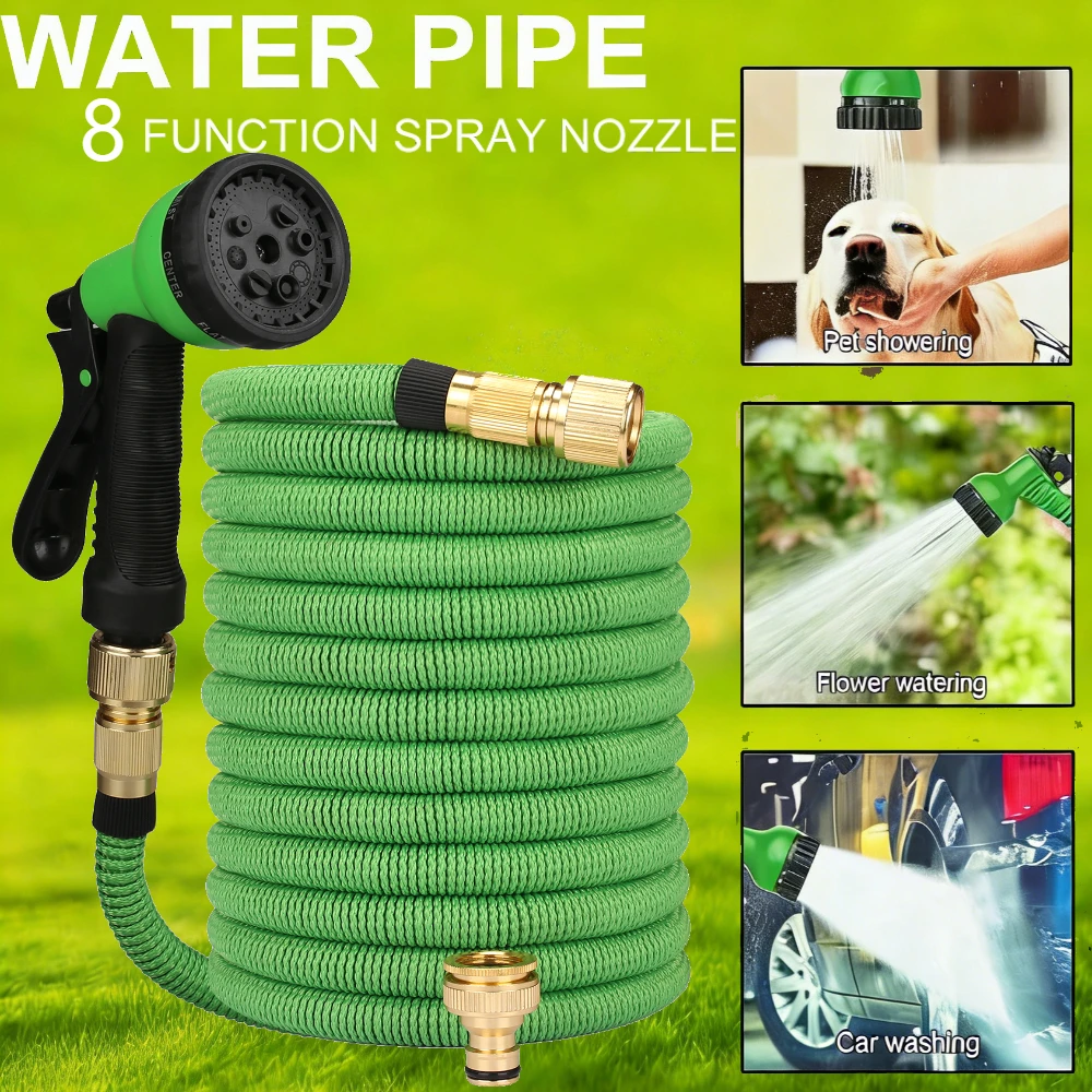 Расширяемый садовый водяной шланг, двойной металлический соединитель, распылитель высокого давления 8, сумка для хранения для садовой фермы, орошения, автомойки
Расширяемый садовый водяной шланг, двойной металлический соединитель, распылитель высокого давления 8, сумка для хранения для садовой фермы, орошения, автомойки