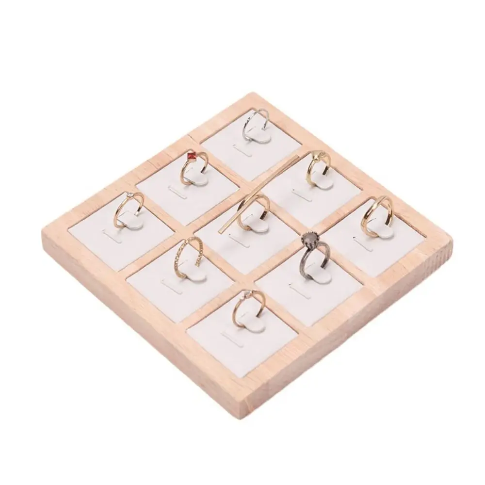 9 Grids Wooden Jewelry Show Props Ring Holder Case Ring Display Rack Earrings Rings Organizer Counter Jewelry Prop Solid Color
9 Grids Wooden Jewelry Show Props Ring Holder Case Ring Display Rack Earrings Rings Organizer Counter Jewelry Prop Solid Color