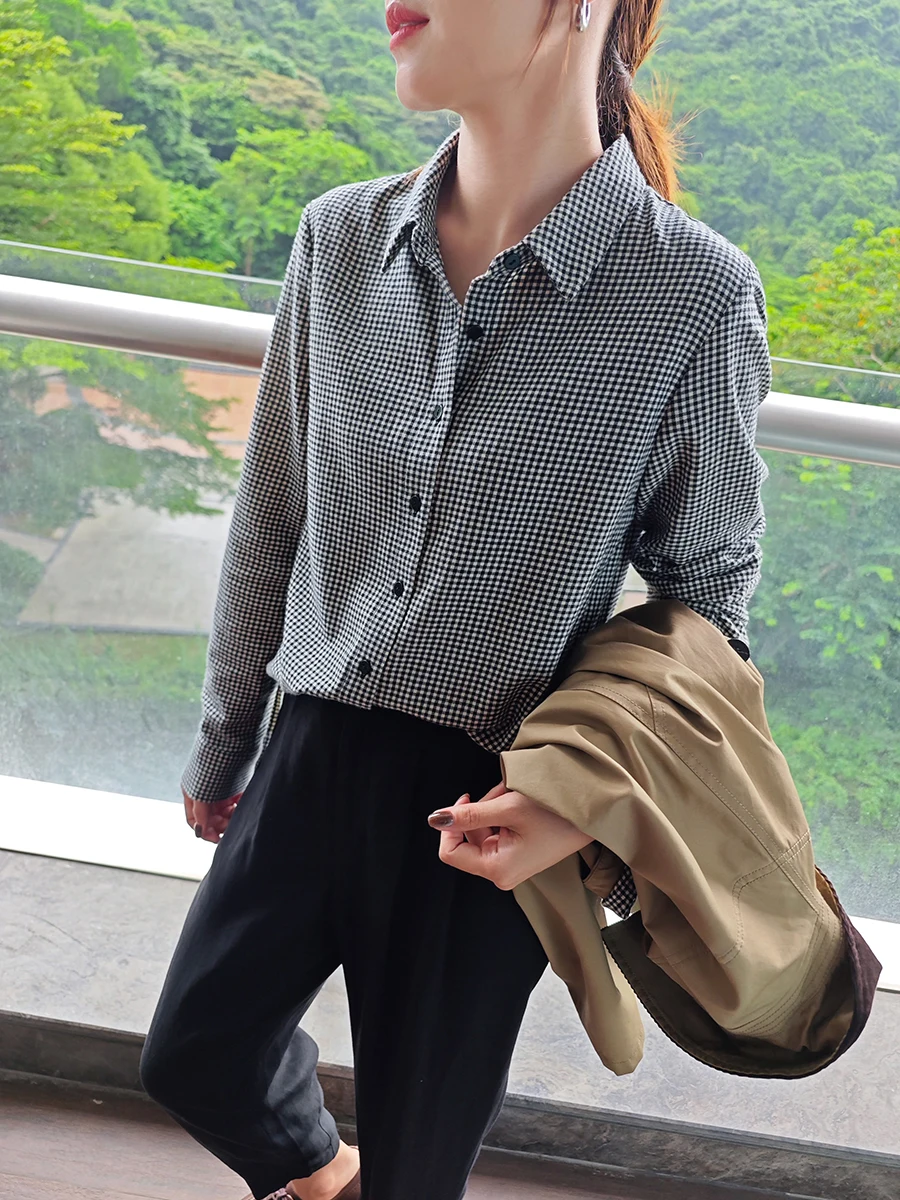 Autumn Winter ential Flannel irt Fine Plaid Brued Cotton Straight Cut Long Sve Commute Sle Ele lectual A...
Autumn Winter ential Flannel irt Fine Plaid Brued Cotton Straight Cut Long Sve Commute Sle Ele lectual A...