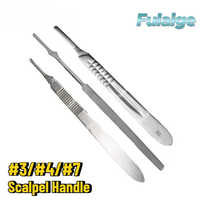 1PC Dental Scalpel Handle Stainless Steel Surgical Blades Handle No.3/4/7 Medical Instruments Removable DIY Cutting Tools
1PC Dental Scalpel Handle Stainless Steel Surgical Blades Handle No.3/4/7 Medical Instruments Removable DIY Cutting Tools