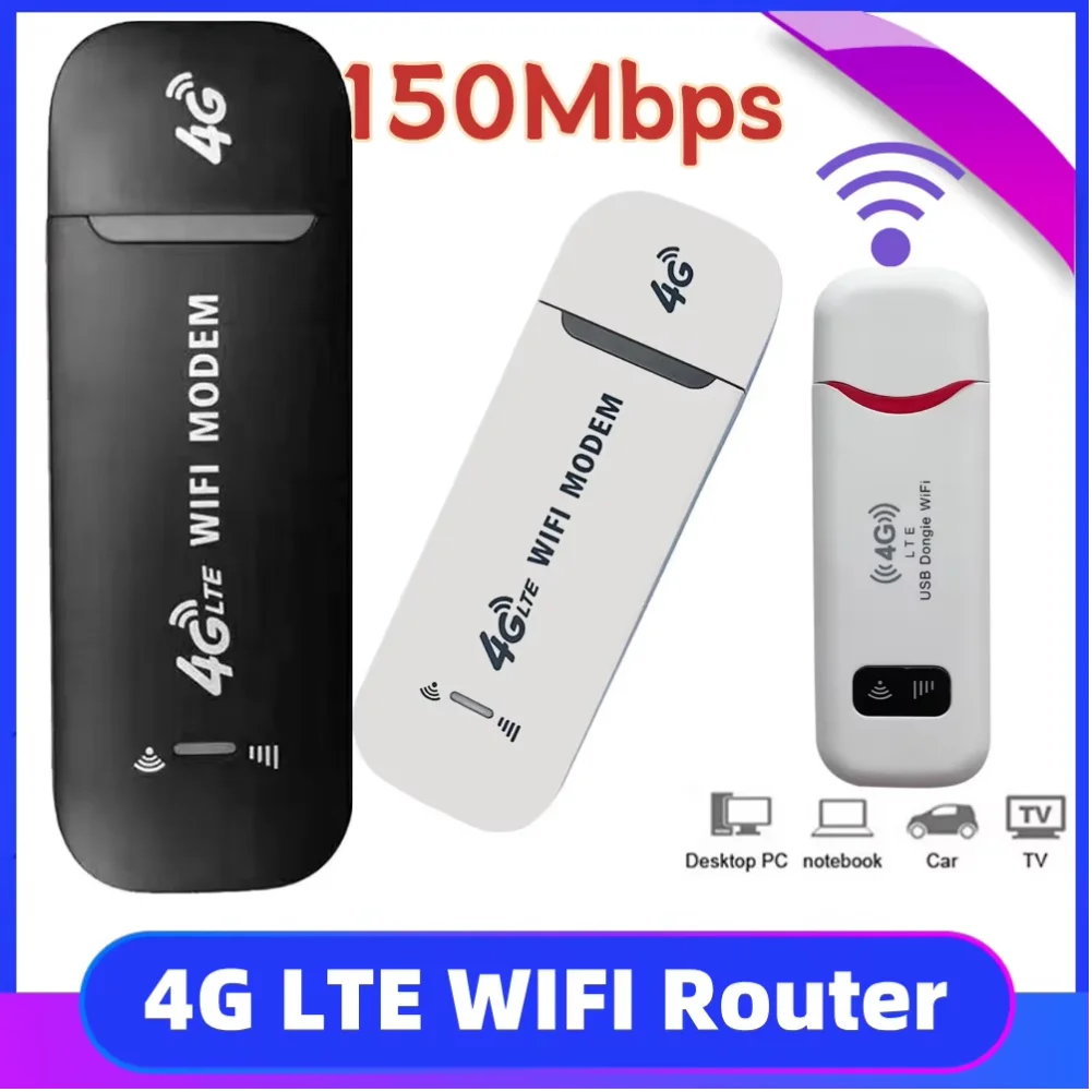 4G LTE WiFi Router Wireless USB Dongle for SIM Card Wireless LTE WiFi Router 150Mbps USB 4G Modem SIM Card Mobile WiFi
4G LTE WiFi Router Wireless USB Dongle for SIM Card Wireless LTE WiFi Router 150Mbps USB 4G Modem SIM Card Mobile WiFi