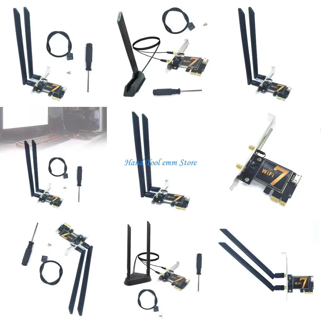 H37F WiFi 7 PCIE Card 6GHz/5GHz/2.4GHz Networking Card Bluetooth-compatible 5.4 BE200
H37F WiFi 7 PCIE Card 6GHz/5GHz/2.4GHz Networking Card Bluetooth-compatible 5.4 BE200