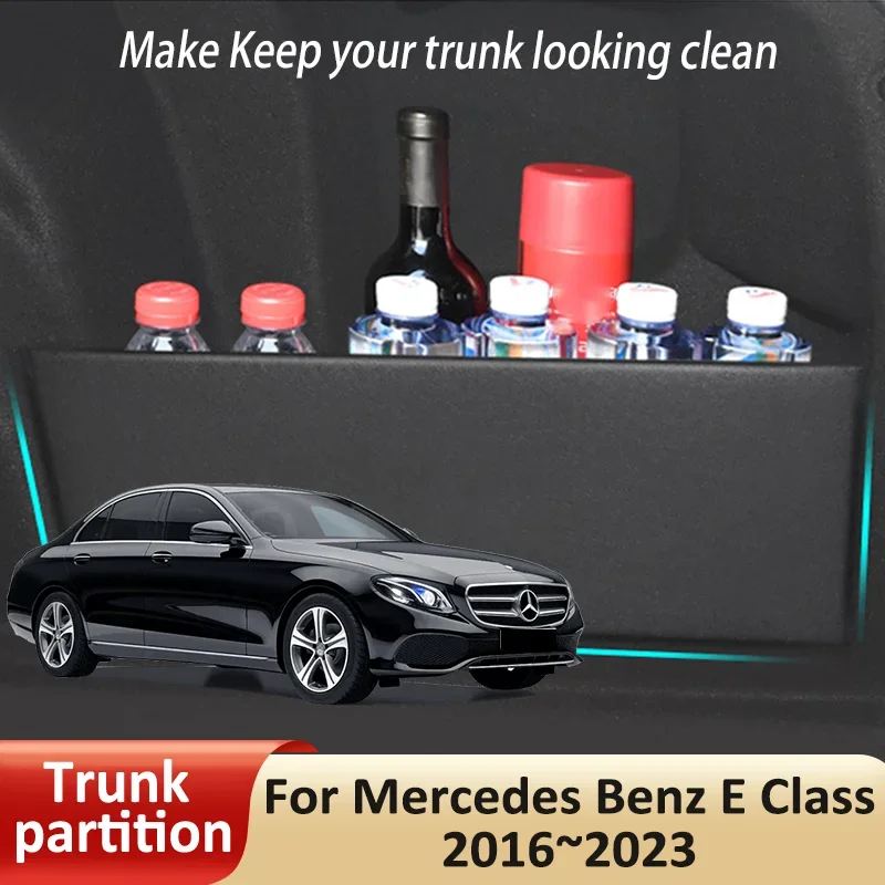 Автомобильный органайзер, боковая перегородка багажника для Mercedes Benz E Class 2016 ~ 2023 MK5, автозапчасти, аксессуары для интерьера багажника, инструменты для хранения 
Автомобильный органайзер, боковая перегородка багажника для Mercedes Benz E Class 2016 ~ 2023 MK5, автозапчасти, аксессуары для интерьера багажника, инструменты для хранения