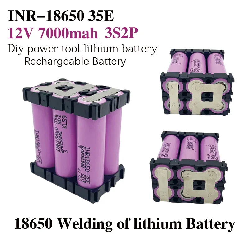 18650-35E lithium battery pack customized 12V 7000mAh battery welding 3S2P battery pack
18650-35E lithium battery pack customized 12V 7000mAh battery welding 3S2P battery pack