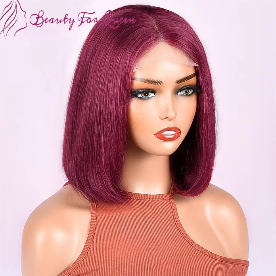 High Quality Dark Purple Straight Short Bob Transparent 13x4 HD Lace Frontal Wigs Brazilian Colored Human Hair Wig Pre Plucked
High Quality Dark Purple Straight Short Bob Transparent 13x4 HD Lace Frontal Wigs Brazilian Colored Human Hair Wig Pre Plucked