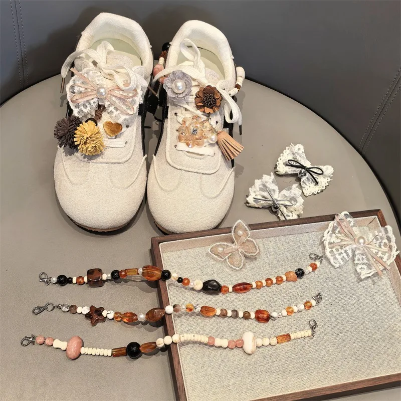 Fashion Shoe Charm Beaded Heel Chain Leopard Lace Bow Premium Detachable Sneaker Lace Decoration Lightweight High Quality Daily
Fashion Shoe Charm Beaded Heel Chain Leopard Lace Bow Premium Detachable Sneaker Lace Decoration Lightweight High Quality Daily