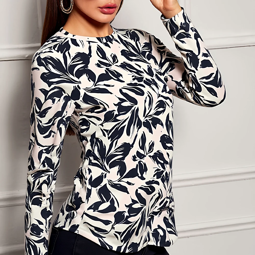 Mia Muse Women's T-Shirt Autumn 2025 Fashion Streetwear Floral Crew Neck Long Sleeve Loose Fit Regular Length Daily T-Shirt
Mia Muse Women's T-Shirt Autumn 2025 Fashion Streetwear Floral Crew Neck Long Sleeve Loose Fit Regular Length Daily T-Shirt