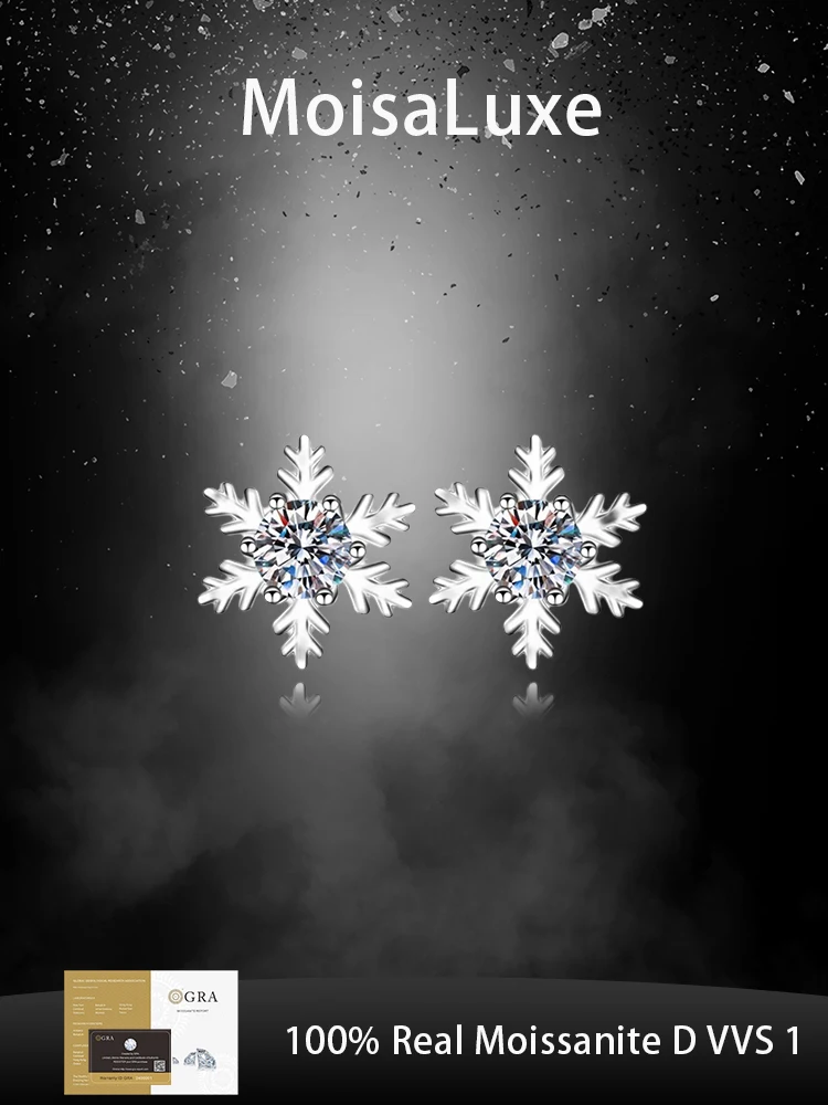 Официальный магазин MoisaLuxe GRA Moissanite Plata, стерлинговое серебро 925 пробы, серьги-снежинки для женщин, модные ювелирные изделия, обручи, пирсинг
Официальный магазин MoisaLuxe GRA Moissanite Plata, стерлинговое серебро 925 пробы, серьги-снежинки для женщин, модные ювелирные изделия, обручи, пирсинг