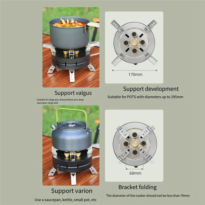 Outdoor Electronic Ignition Stoves Portable Firepower Furnace Gasstove Camping Hiking Green
Outdoor Electronic Ignition Stoves Portable Firepower Furnace Gasstove Camping Hiking Green