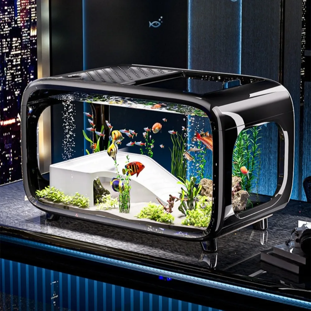 Transparent Luxury Fish Tank Durable Living Room Decoration Small Goldfish Aquarium Drop-resistant Fish Tank Supplies
Transparent Luxury Fish Tank Durable Living Room Decoration Small Goldfish Aquarium Drop-resistant Fish Tank Supplies