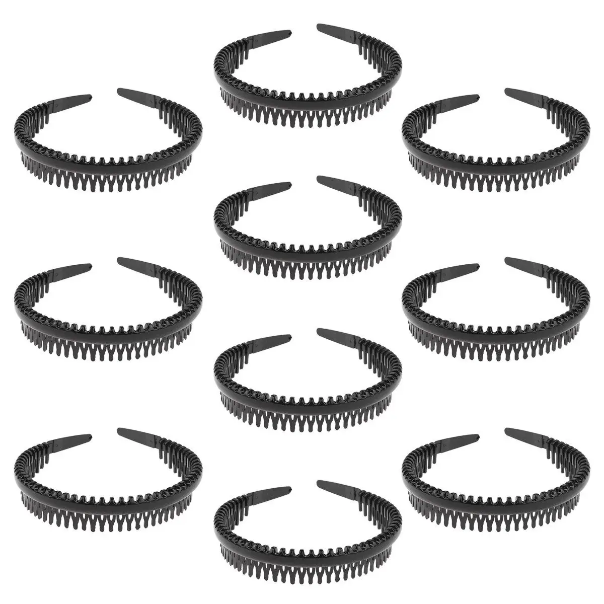 10Pcs Teeth Comb Headbands Black Hard Plastic Non-Slip Hair Accessories for Outdoor Exercise Daily Wear Lightweight Headbands
10Pcs Teeth Comb Headbands Black Hard Plastic Non-Slip Hair Accessories for Outdoor Exercise Daily Wear Lightweight Headbands