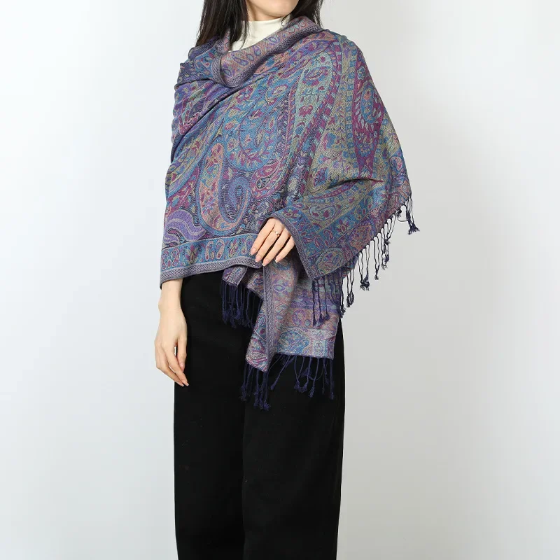 Luxury Paisley Jacquard Scarf Winter Women Pashmina Ethnic Style Fringed Scarves Soft Long Shawls and Wraps for Lady Bufandas
Luxury Paisley Jacquard Scarf Winter Women Pashmina Ethnic Style Fringed Scarves Soft Long Shawls and Wraps for Lady Bufandas