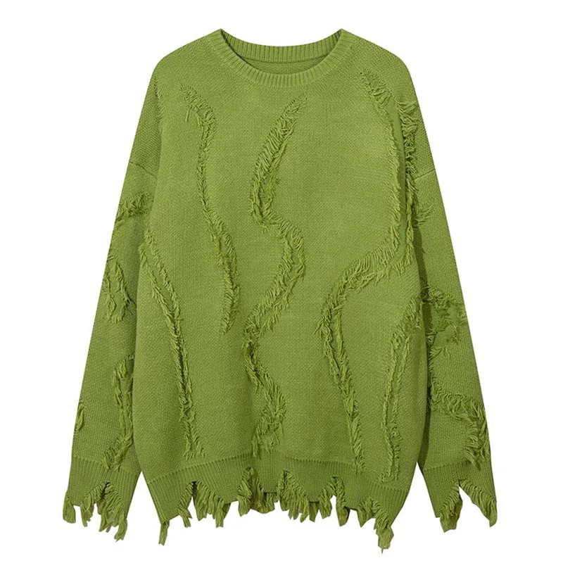 Oversized Ripped Casual Knitted Sweater Men Hip Hop Loose Pullover Tops Solid Color Patchwork
Oversized Ripped Casual Knitted Sweater Men Hip Hop Loose Pullover Tops Solid Color Patchwork