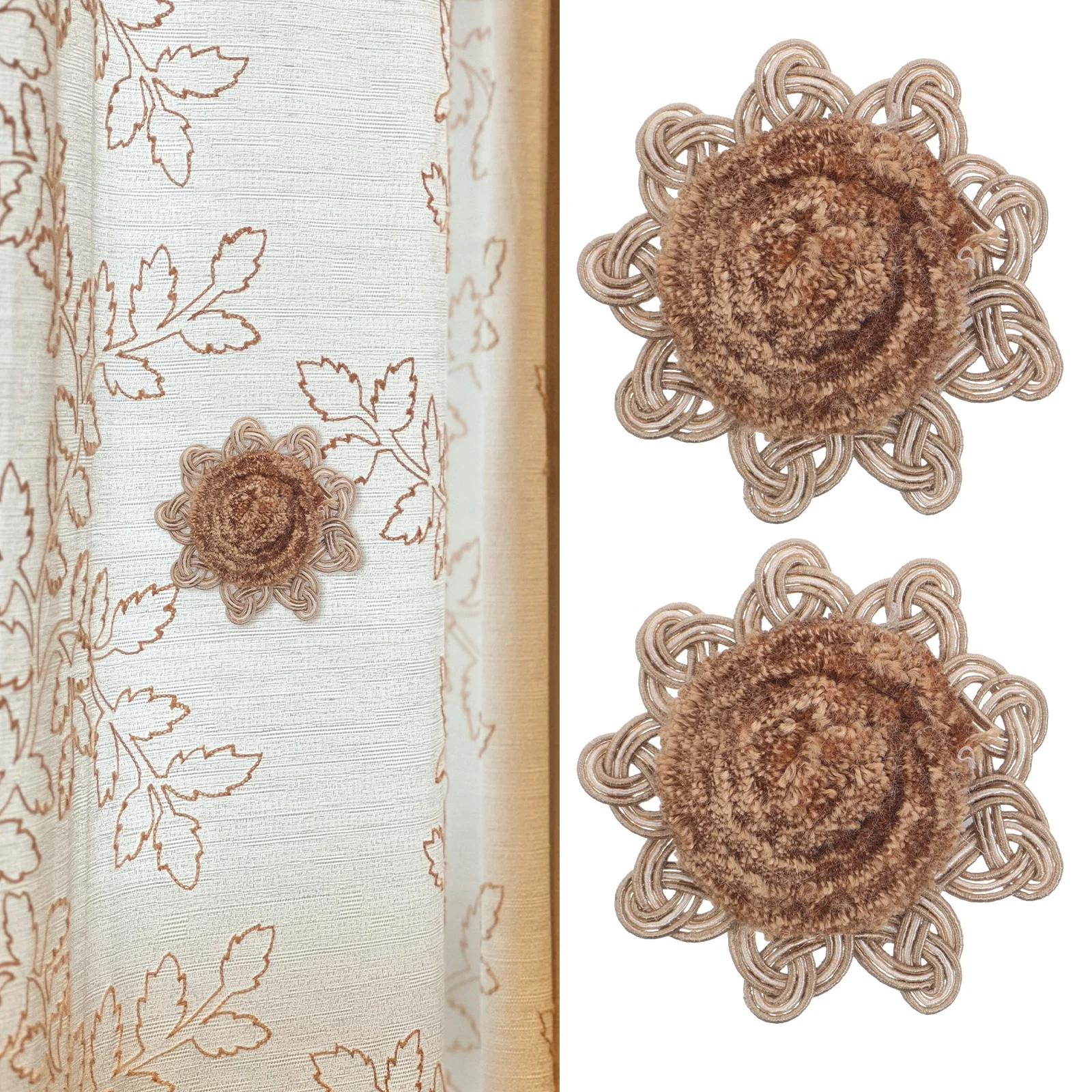 1Pair European Style Curtain Tassels Boho Sunflower Floral Ball Rustic Window Hanging Decoration for Living Room Bedroom Boho
1Pair European Style Curtain Tassels Boho Sunflower Floral Ball Rustic Window Hanging Decoration for Living Room Bedroom Boho