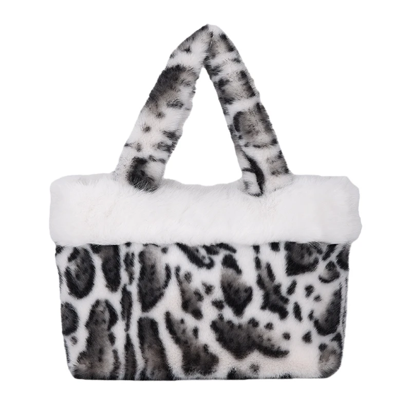 Inter Vintage Large-capacity Leopard Print Handbag New Fashionable Faux Fur Commuter Tote Bag Furry Warm Plush Clutch Bag
Inter Vintage Large-capacity Leopard Print Handbag New Fashionable Faux Fur Commuter Tote Bag Furry Warm Plush Clutch Bag