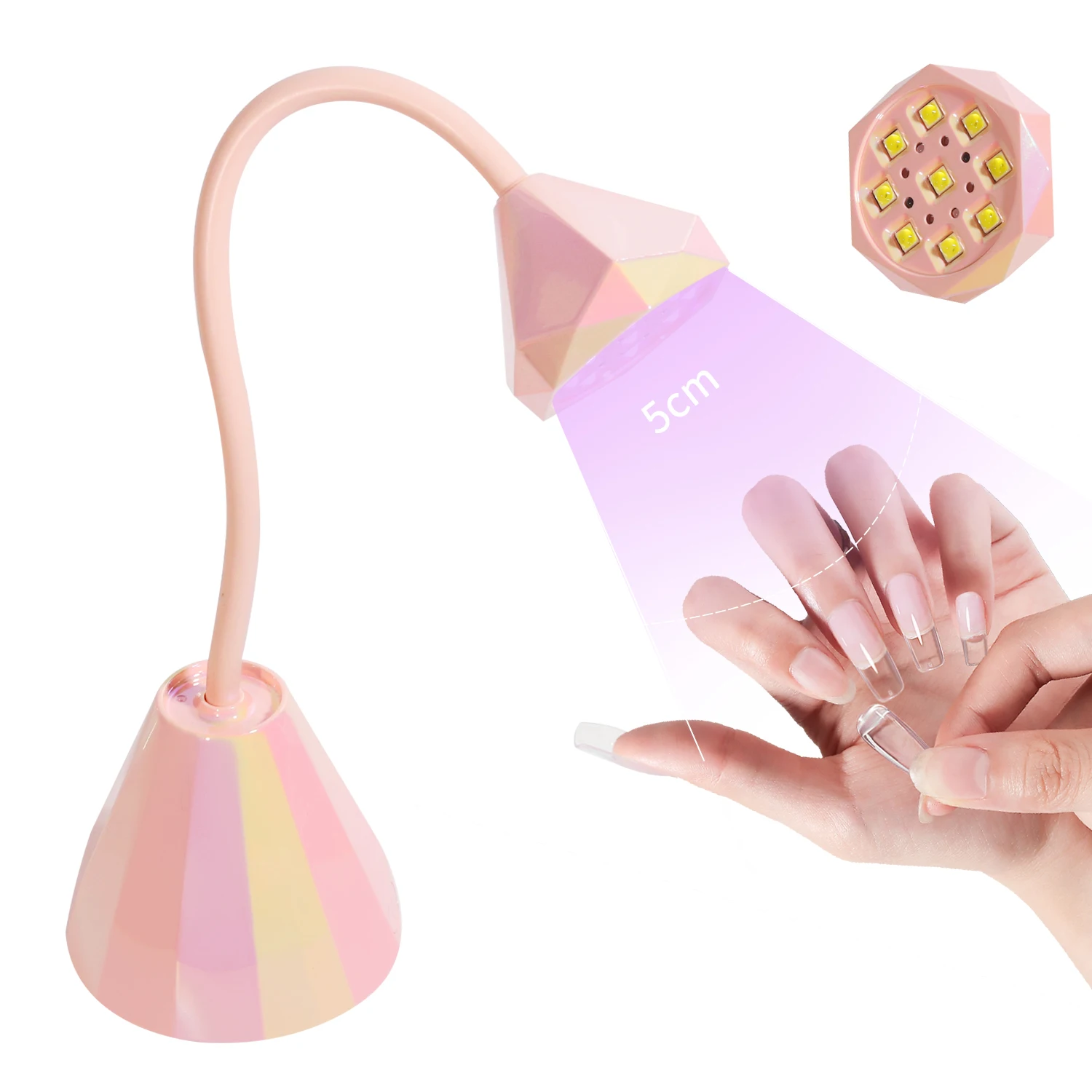 Rechargeable 27W Mini UV Light for Gel X Nails Extension,Cordless Portable Nail Dryer 360°Rotatable Gooseneck Polish Curing Lamp
Rechargeable 27W Mini UV Light for Gel X Nails Extension,Cordless Portable Nail Dryer 360°Rotatable Gooseneck Polish Curing Lamp