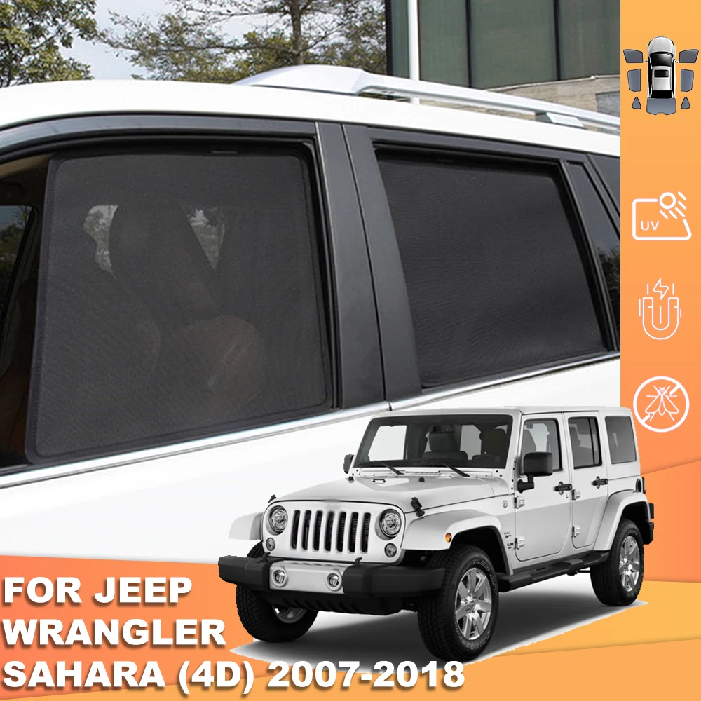 For JEEP Wrangler JK Sahara Rubicon 4-Door 2007-2018 Car SunShade Front Windshield Curtain Rear Side Baby Window Sun shade Visor
For JEEP Wrangler JK Sahara Rubicon 4-Door 2007-2018 Car SunShade Front Windshield Curtain Rear Side Baby Window Sun shade Visor