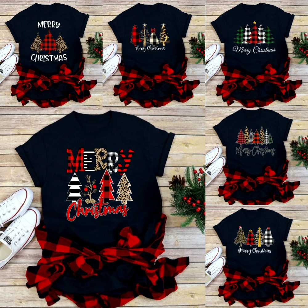 Casual Loose Fit Christmas Tshirt for Women Funny Cartoon Shiny Xmas Tree Print Top Holiday Festival Daily Streetwear Tee
Casual Loose Fit Christmas Tshirt for Women Funny Cartoon Shiny Xmas Tree Print Top Holiday Festival Daily Streetwear Tee