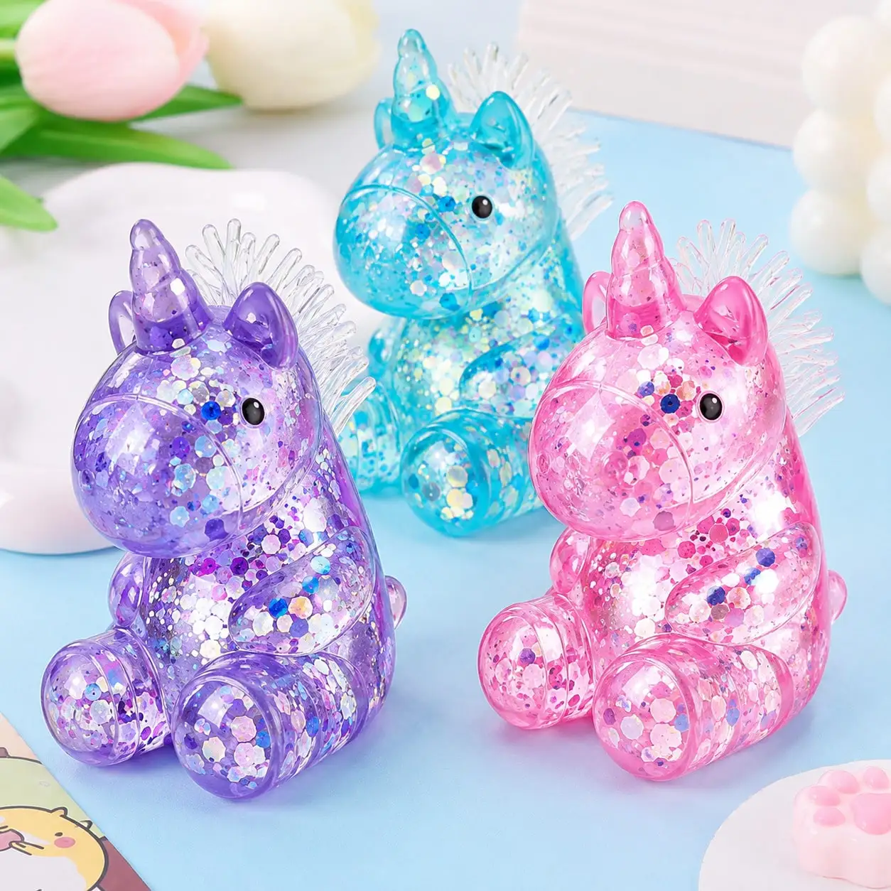 1 Pc Unicorn Squishy Stress Ball Toys, Cute Squishies Animal Sugar Ball Squeeze Fidget Toys For Kids Adults, Soft Sensory Stress Relief Toys For Classroom Prizes Party Favors Gifts Stuffers Treasure Box Carnival Gifts, Goodie Bag Stuff, Random Color
1 Pc Unicorn Squishy Stress Ball Toys, Cute Squishies Animal Sugar Ball Squeeze Fidget Toys For Kids Adults, Soft Sensory Stress Relief Toys For Classroom Prizes Party Favors Gifts Stuffers Treasure Box Carnival Gifts, Goodie Bag Stuff, Random Color