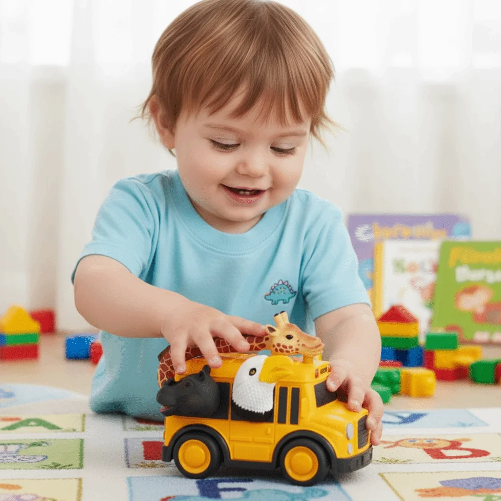 Dinosaur Theme Toy Car Model Ocean Theme Sound Effects Inertia School Bus Light Effects Animal Theme Educational Toys
Dinosaur Theme Toy Car Model Ocean Theme Sound Effects Inertia School Bus Light Effects Animal Theme Educational Toys